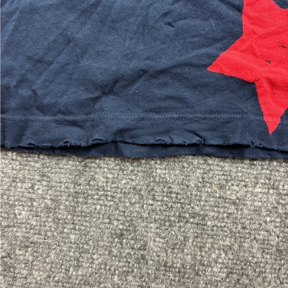 CURRENT/ELLIOTT women’s Navy/Red/White Stars tank Top distressed size: 0 Small - Picture 3 of 6